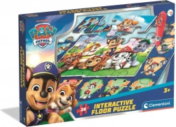 Puzzle de podea interactive PATRULA CÂINILOR cu stilou electronic 70 × 100 cm (24 piese)