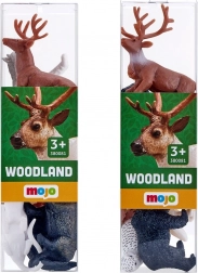 mojo mini lumea – animale de pădure, set de 6 figurine