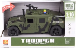 Mașină militară pe baterii cu lumini și sunete