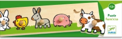 Djeco Puzzle incastrabil cu mânere, animale domestice