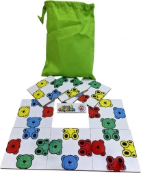 Ursuleți colorați - joc logic din lemn