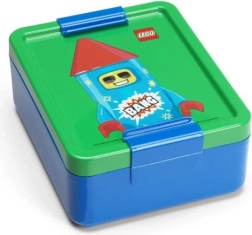 Lego rocket cutie pentru gustare albastru/verde