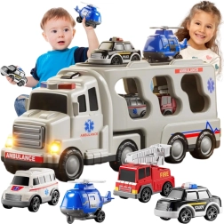 Transportor de salvare Woopie cu lumini și sunete, 5 piese