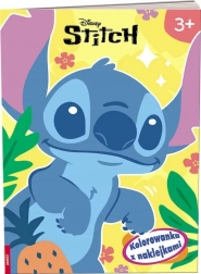 disney stitch: carte de colorat cu autocolante