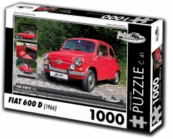 Puzzle RETRO-AUTA Fiat 600 D (1966) – 1000 piese