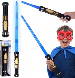 Sabie luminoasă extensibilă cu lamă albastră și efecte sonore