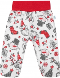 pantalonași cu șosetuțe pentru bebeluși din bumbac NEW BABY CHRISTMAS