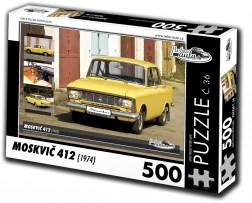 retro-auta puzzle moskvici 412 (1974) – 500 piese
