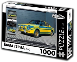 Puzzle Retro-Mașini Škoda 130 RS 1000 piese