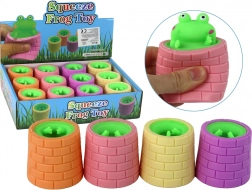 Jucărie Antistres Broască Verde Săltăreață