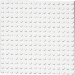 Placă de construcție dublă față 16x16 albă