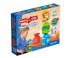 geomag magicube safari – set de construcție magnetic pentru copii de la 2 ani