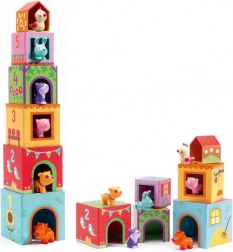 Cuburi pliante DJECO pentru căsuțe de animale