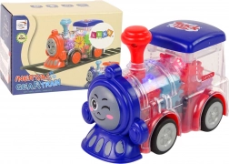 Locomotivă LED cu tracțiune prin frecare, transparentă