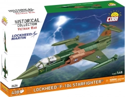 Set de construcție COBI Lockheed F-104 Starfighter Războiul din Vietnam 1:48