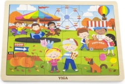 Puzzle din lemn VIGA de toamnă – 24 piese