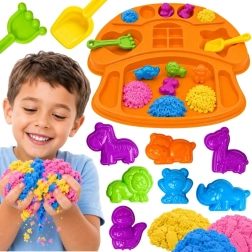 Set Woopie cu nisip kinetic și forme pentru animale