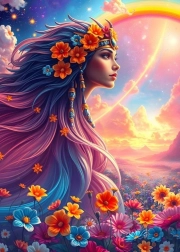 Puzzle Fata Curcubeu 500 piese