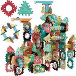 Woopie blocuri de construcție magnetice 3D – pistă educativă cu bile, 228 piese