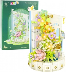 Set de construcție Turn Floral cu LED