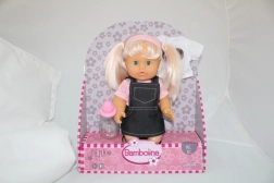 păpușă Bambolina Nena 36 cm cu biberon și tricou de schimb