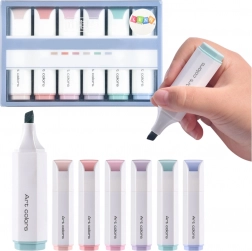 Set mini marcatoare culori pastel 6 buc