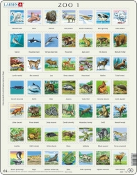 LARSEN puzzle animale emisfera nordică – 49 piese