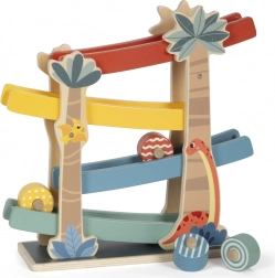 Pista de lemn Dino pentru copii