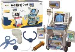 set medical pentru copii cu stetoscop și lumini – albastru