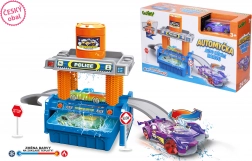 Set spălătorie auto de 35 cm cu mașinuță care își schimbă culoarea – ambalaj în limba cehă