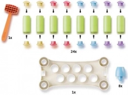 PlayEco joc de bătut cu cuișoare colorate din plastic reciclat