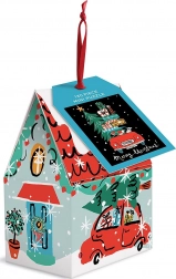 Galison Puzzle auto de Crăciun 130 piese