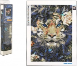 Pictură pe diamante Tigrul Ascuns 30x40 cm