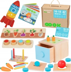 Cutie educațională Montessori Tooky Toy 7în1