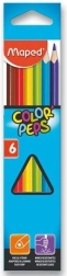 Creioane colorate triunghiulare MAPED Color'Peps 6 buc