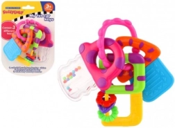 Zornăitoare și inel de dentiție chei pentru bebeluși 3m+