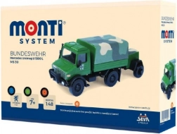 Set de construcție MONTI SYSTEM Bundeswehr Mercedes Unimog 1:48