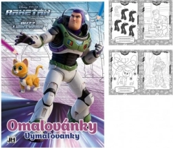 Carte de colorat Racheta A4