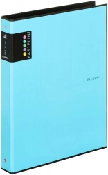 Biblioraft A4 PASTELINI albastru pastel, cu 4 inele, laminat