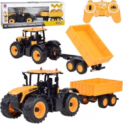 JCB Tractor cu remorcă controlată de la distanță kipes Double E 1:16 RC0670