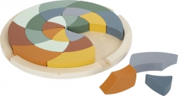 puzzle mandala safari din lemn colorat small foot