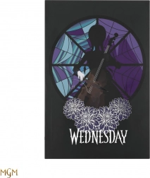 Caiet dictando Wednesday cu copertă moale, 128 de pagini