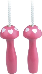 Vilac coardă de sărit fucsia cu inimioare