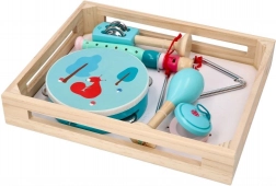 Set muzical din lemn cu veveriță