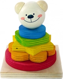 Forme colorate de stivuire – ursulețul Timi