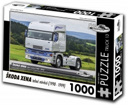 Puzzle RETRO-AUTA Škoda Xena cap tractor pentru semiremorci 1000 piese