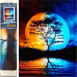 Pictură cu diamante Conexiune nocturnă 30 × 40 cm