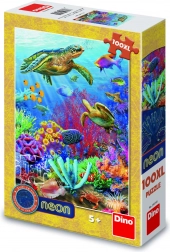 Puzzle lumea subacvatică neon