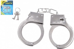 Cătușe metalice de poliție cu cheie pentru copii
