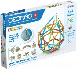 Geomag Supercolor set de construcție 142 piese din plastic reciclat